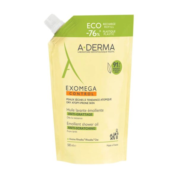 A-derma Exomega Control Shower Oil refill 500ml