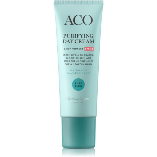 ACO Face Pure Glow Purifying Day Cream SPF30 Dagkräm 50 ml