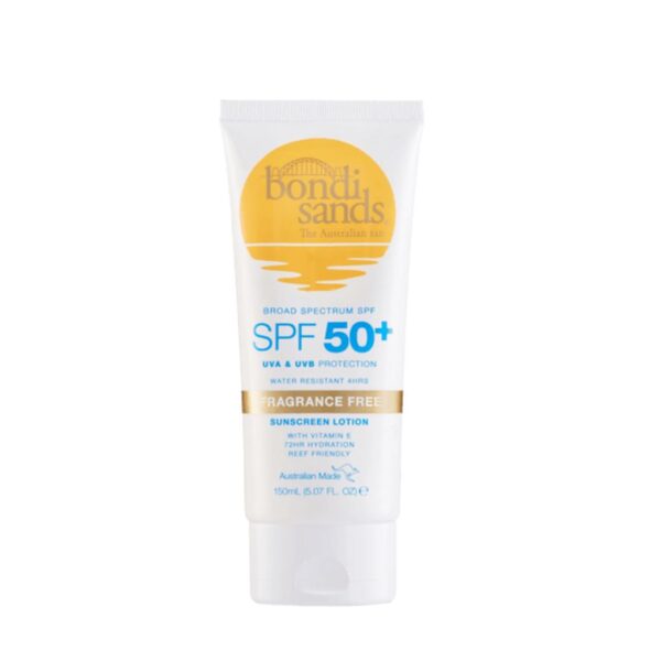 Bondi Sands Sunscreen Lotion SPF50+ Body Fragrance Free 150 ml