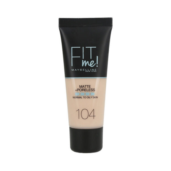 Fit Me Matte & Poreless Foundation 104 Soft Ivory -Maybelline New York