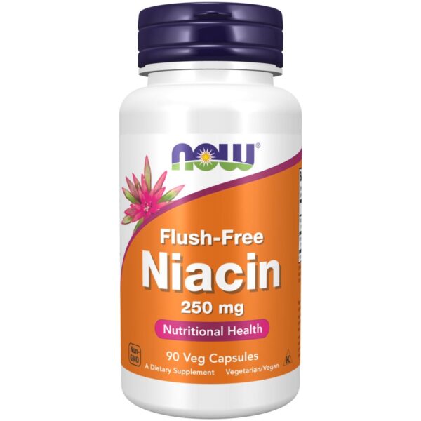 NOW Niacin Flush-Free 250mg 90 vegkapslar