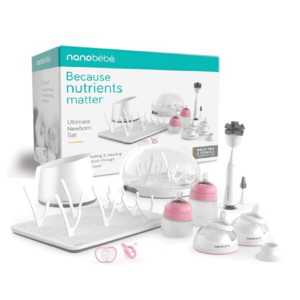 Nanobébé Ultimate Newborn Set Matning & Rengöring Rosa 1 st