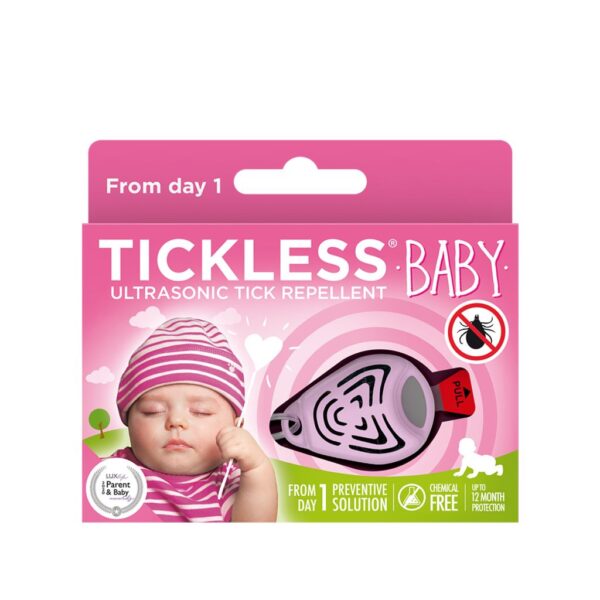 TICKLESS Baby Fästingskydd Rosa 1 st