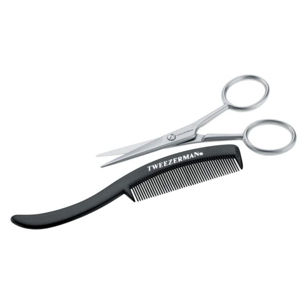 TWEEZERMAN Moustache Scissors With Comb 1st