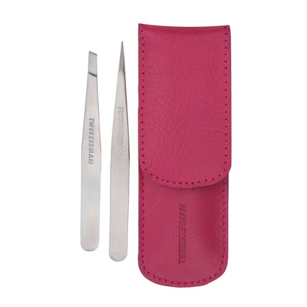 TWEEZERMAN Petite Tweeze Set With Pink Case 1st