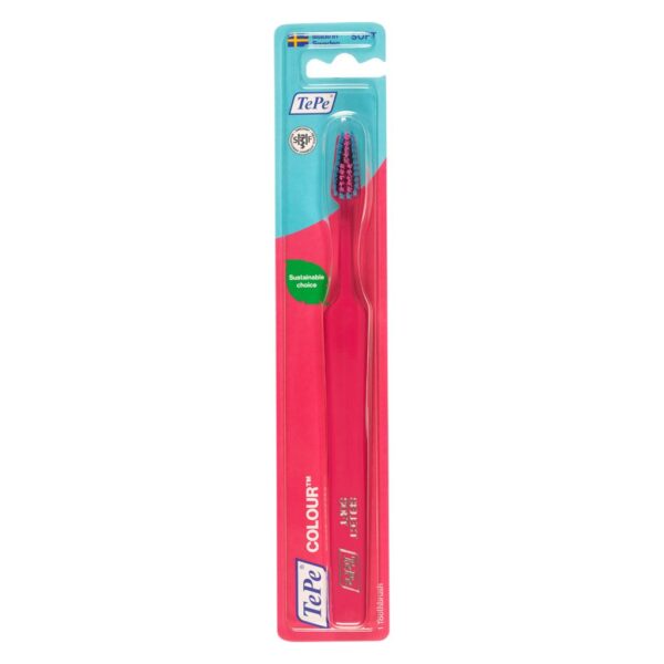 TePe Colour Soft Tandborste Rosa 1 st