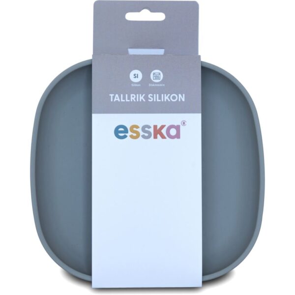 esska Tallrik Silikon Grå 1 st