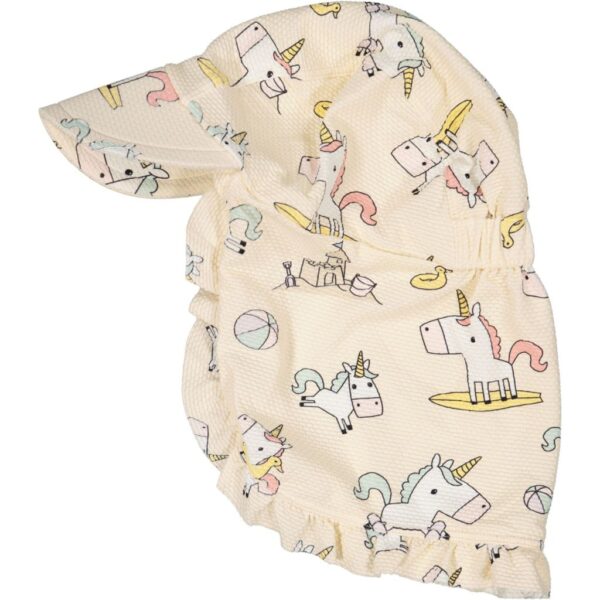 Geggamoja UV-hatt Beige Unicorn 2-6 År