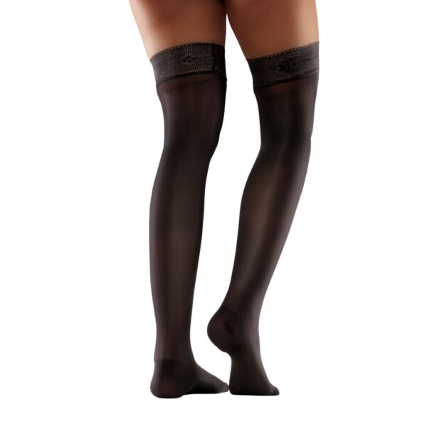Mabs Nylon Stay Up Stödstrumpor Black L