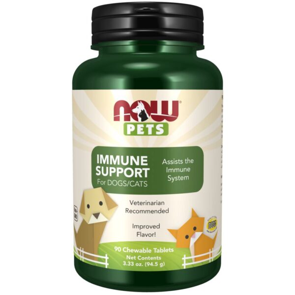 NOW PETS IMMUNE SUPPORT 90 Tuggtabletter