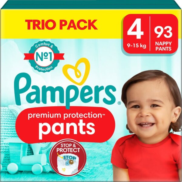 Pampers Premium Protection Pants S4 (9-15kg) 93 st
