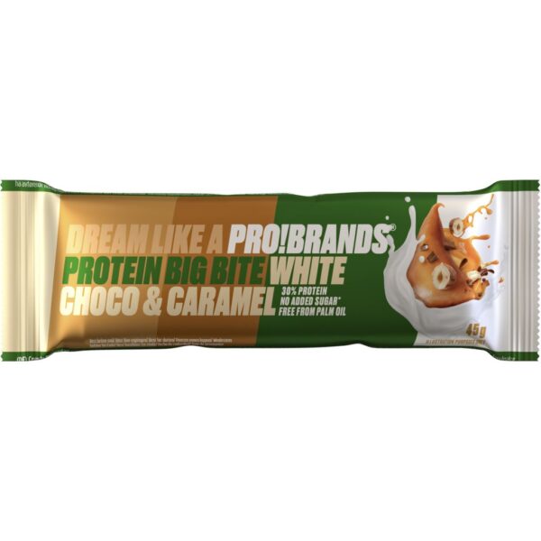 ProBrands Protein Bar Bigbite White Choco & Caramel 45g