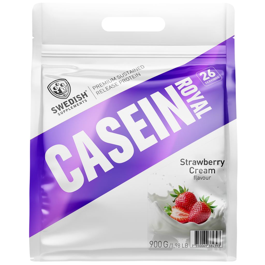 Swedish Supplements Casein Strawberry Cream 900g