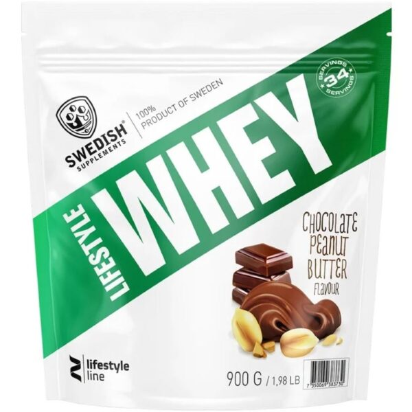 Swedish Supplements Lifestyle Whey Chocolate Peanutbutter 900g