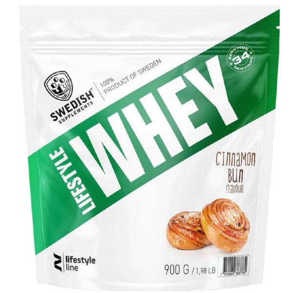 Swedish Supplements Lifestyle Whey Cinnamon Bun 900g