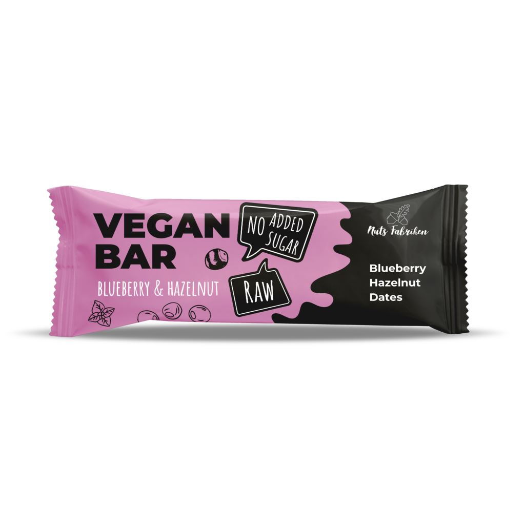 Nuts Fabriken Vegan Bar Blueberry & Hazelnut 40g