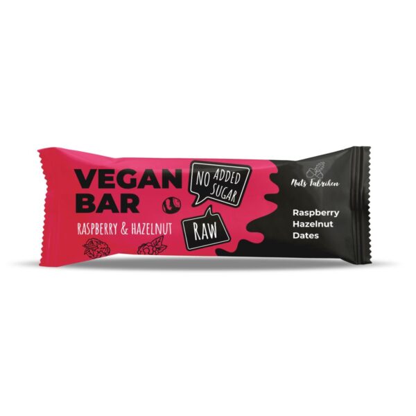 Nuts Fabriken Vegan Bar Vegan Bar Raspberry & Hazelnut 40g