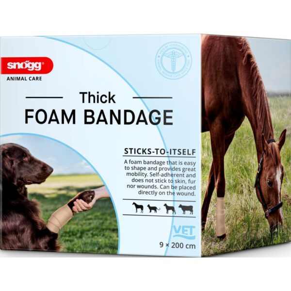 Snögg Animal Foam Bandage Thick 9 cm x 2 m