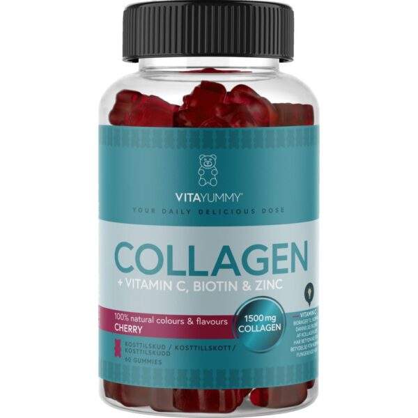 VitaYummy Collagen Cherry 60 tuggtabletter