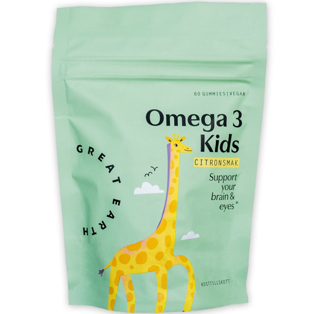 Great Earth Omega 3 Kids-refill 60 tugg