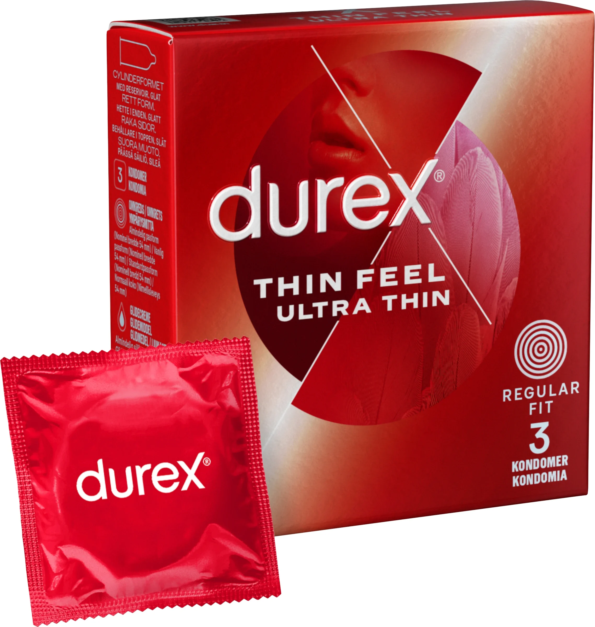 Durex Thin Feel Ultra Thin Kondomer 3 st