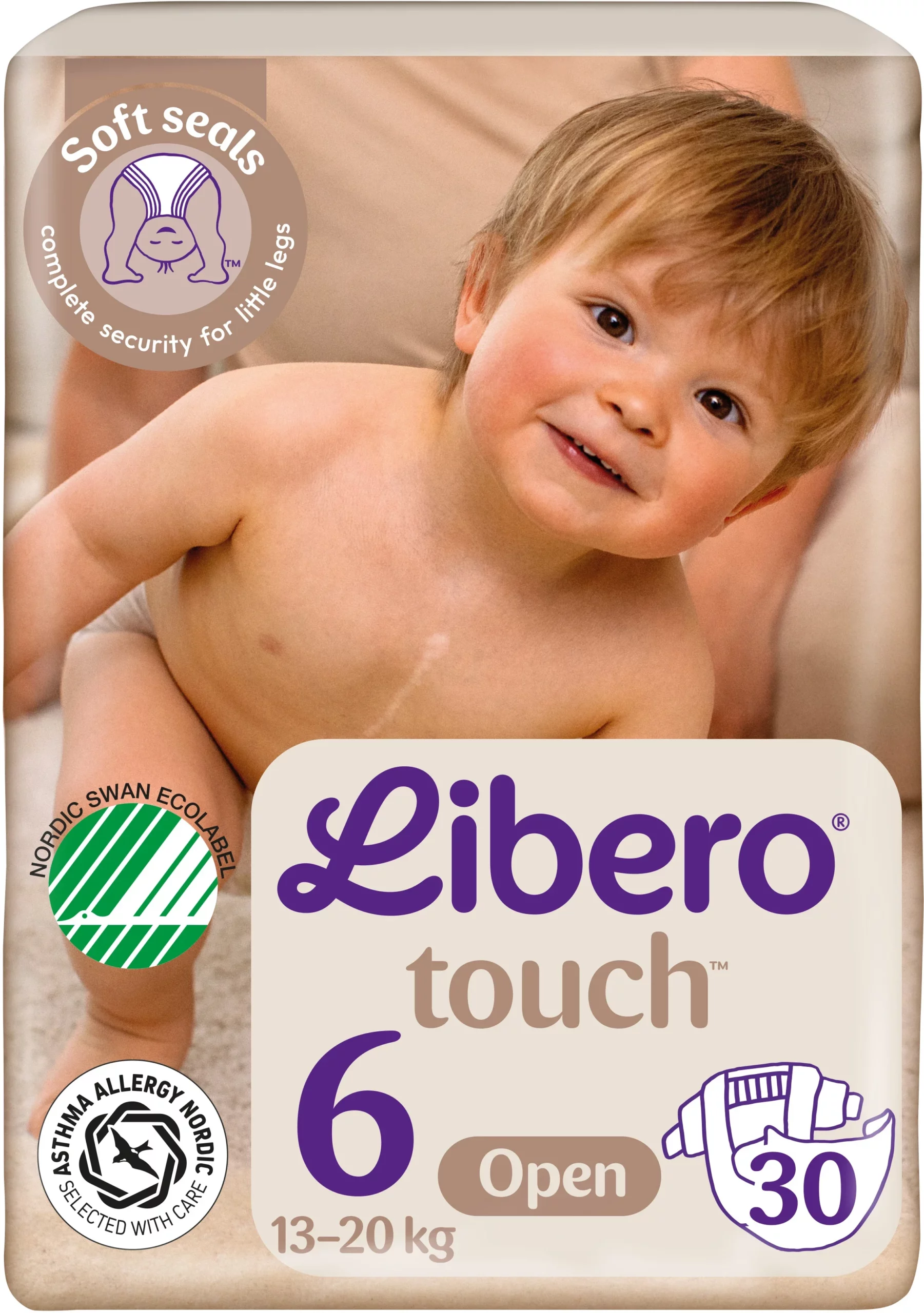 Libero Touch 6 Öppen Blöja 13-20 kg 30 st