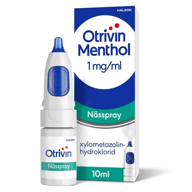 Otrivin Menthol Nässpray utan konserveringsmedel, 1mg/ml