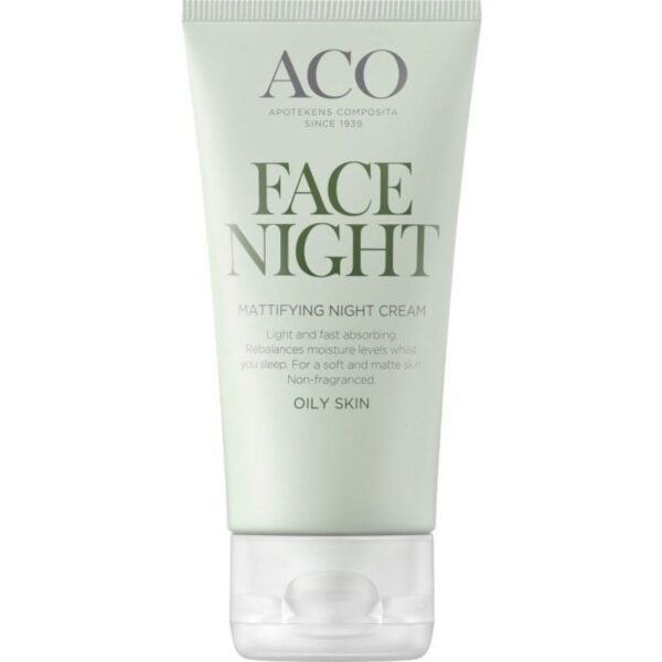 ACO Face Mattifying Night Cream Parfymfri Nattkräm 50 ml