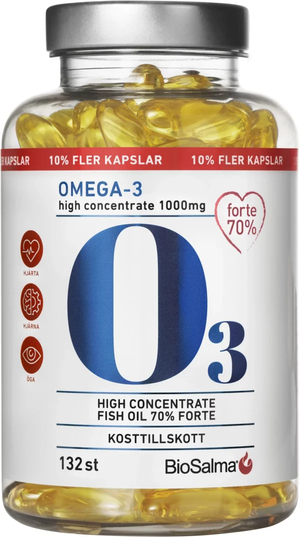 BioSalma Omega-3 Forte 70% 1000mg 132 kapslar