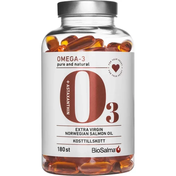 BioSalma Omega-3 Salmon Oil 1000mg 180 kapslar