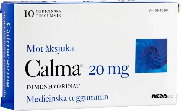 Calma medicinskt tuggummi 20 mg 10 st