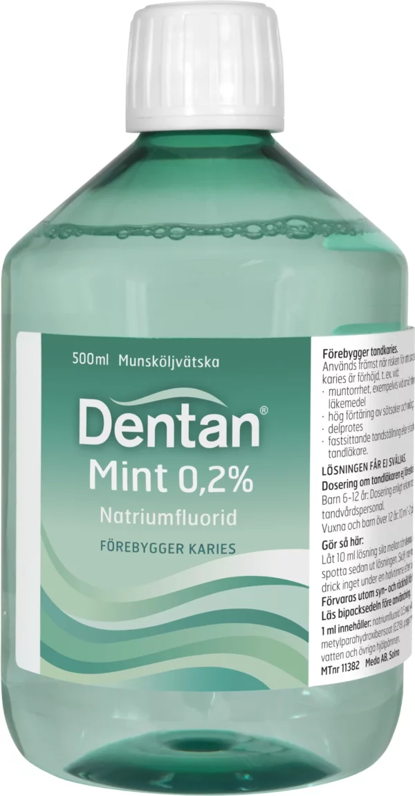 Dentan Mint munskölj 0,2 % 500 ml