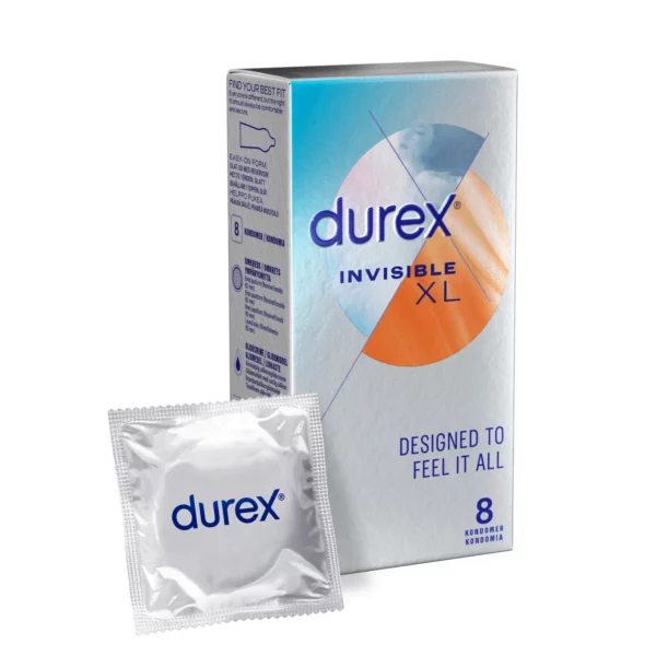 Durex Invisible XL Kondomer 8 st