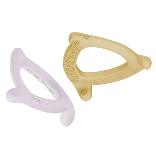 Everyday Baby Bitring Silikon Mix Light Lavender/Soft Yellow 2-pack