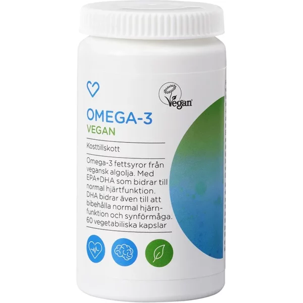 Hjärtats Omega-3 Vegan Kapsel 60 st