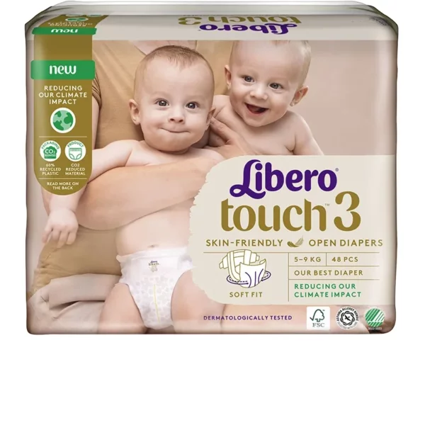 Libero Touch 3 Öppen Blöja 5-9 kg, 48 st