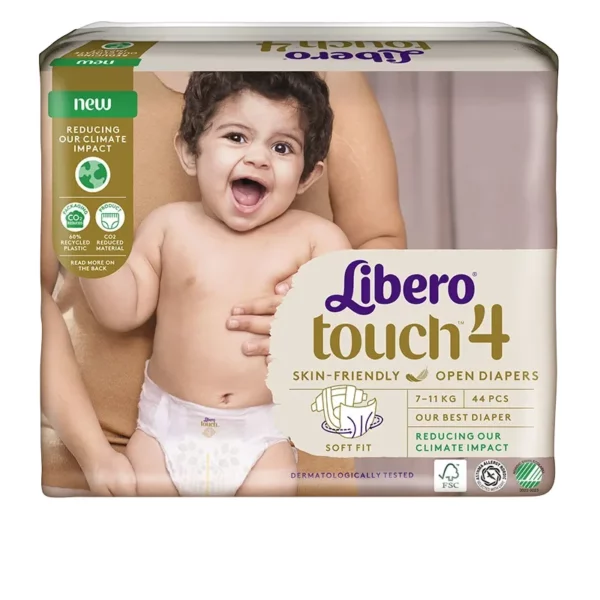 Libero Touch 4 Öppen Blöja 7-11 kg, 44 st