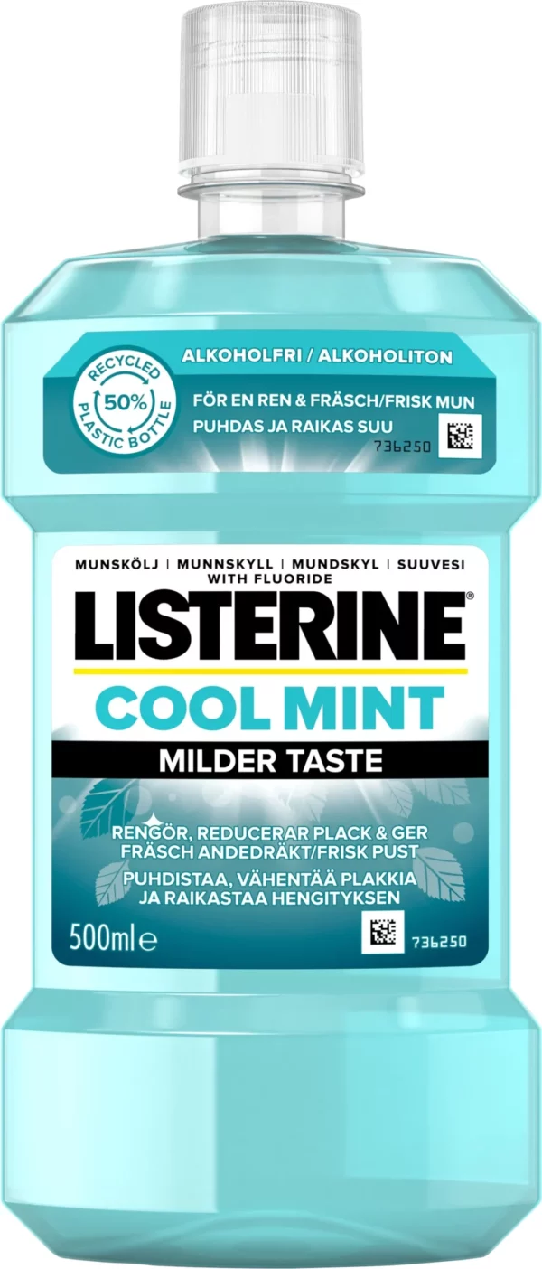 Listerine Cool Mint Milder Taste Munskölj 500 ml