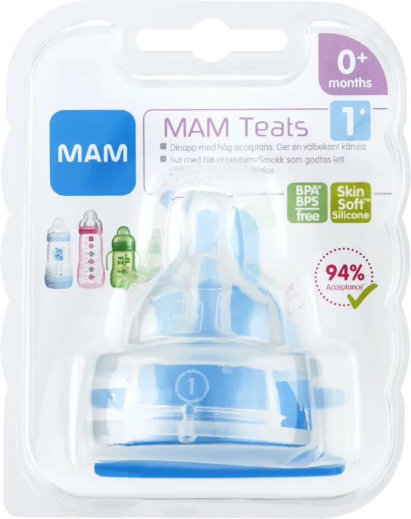 MAM Teat Dinapp Stl 1 2-pack