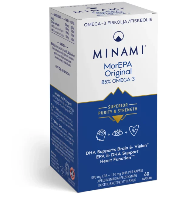 Minami MorEPA Original Omega-3 85% 60 kapslar