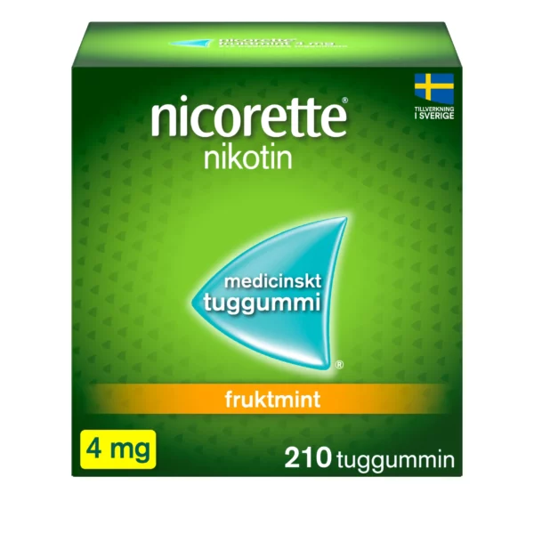 Nicorette Fruktmint medicinskt tuggummi 4 mg 210 st