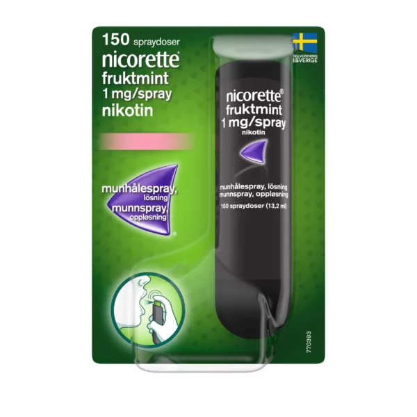 Nicorette Fruktmint munhålespray 1 mg/spray 150 sprayningar