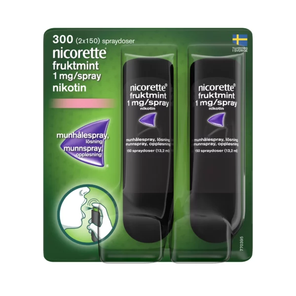 Nicorette Fruktmint munhålespray 1 mg/spray 300 sprayningar