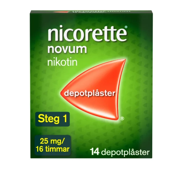 Nicorette Novum depotplåster 25 mg/16 timmar 14 st