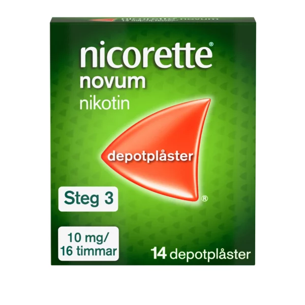 Nicorette Novum nikotinplåster 10 mg/16 timmar 14 st