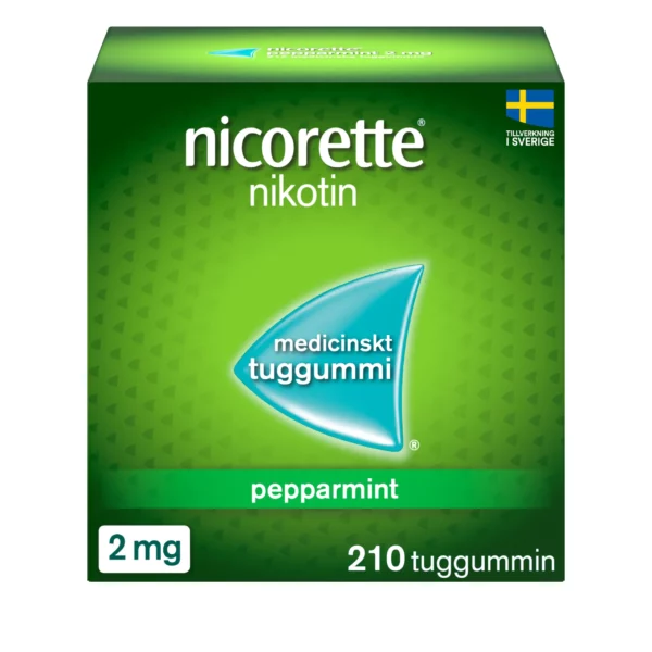 Nicorette Pepparmint medicinskt tuggummi 2 mg 210 st