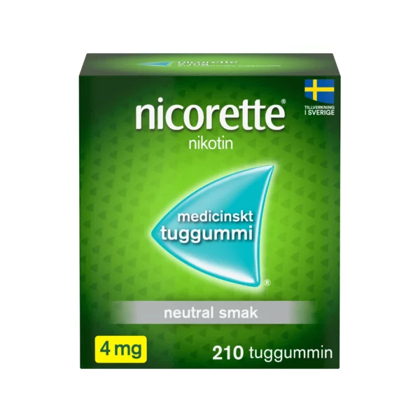 Nicorette medicinskt tuggummi 4 mg 210 st