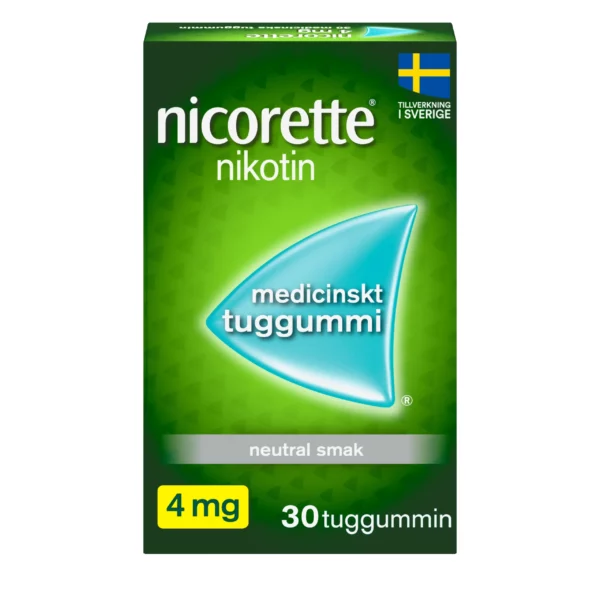 Nicorette medicinskt tuggummi 4 mg 30 st