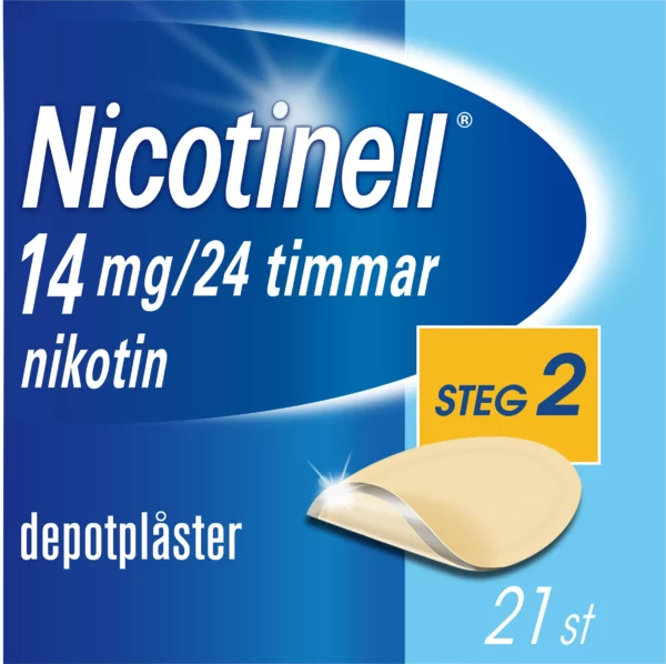 Nicotinell depotplåster 14 mg/24 timmar 21 st