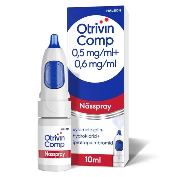 Otrivin Comp nässpray, lösning 0,5mg/ml+0,6mg/ml, 10ml